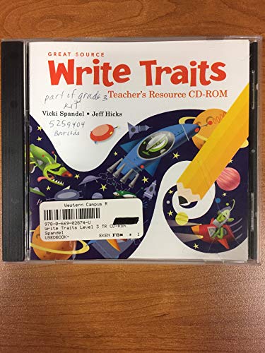 Stock image for Great Source Write Traits Level 3 Teacher's Resource CD-Rom for sale by Textbook Pro