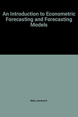 Stock image for An Introduction to Econometric Forecasting and Forecasting Models for sale by HPB-Red