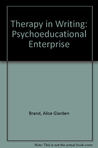 Beispielbild fr Therapy in Writing: A Psycho-Educational Enterprise zum Verkauf von ThriftBooks-Atlanta