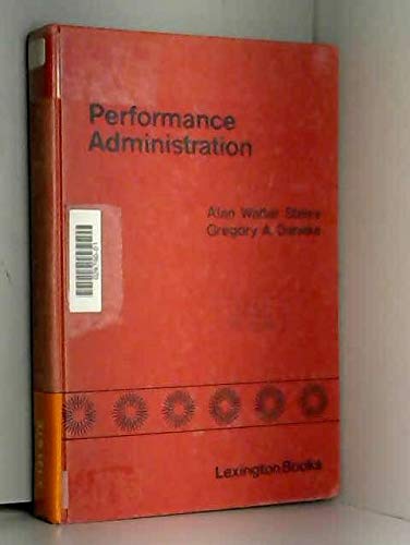 Stock image for Performance Administration for sale by Better World Books: West