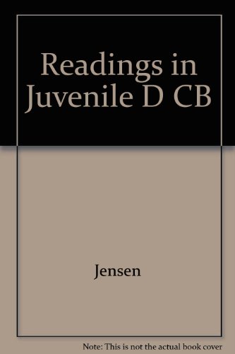 Readings in juvenile delinquency (9780669037630) by [???]