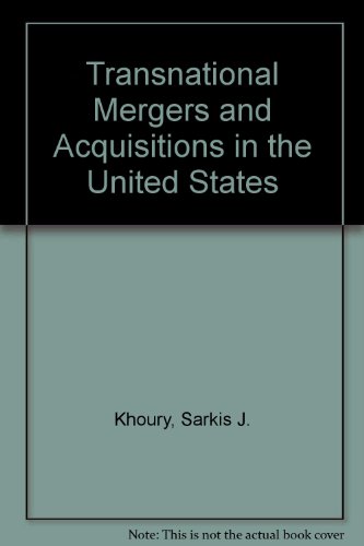 Transnational Mergers and Acquisitions in the United States
