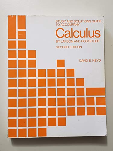 Imagen de archivo de Study and solutions guide to accompany Calculus a la venta por HPB-Red