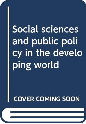 Beispielbild fr Social sciences and public policy in the developing world zum Verkauf von Wonder Book