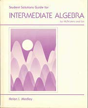 Imagen de archivo de Students Solutions Guide for Intermediate Algebra By McWaters and Lin a la venta por Hawking Books