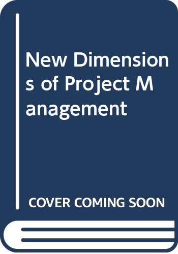 Beispielbild fr New Dimensions of Project Management. zum Verkauf von Steamhead Records & Books