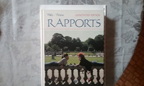 Stock image for Rapports: Language, Culture and Communication (English and French Edition) for sale by Wonder Book