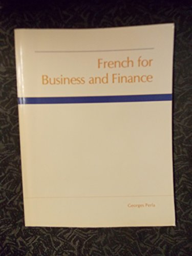 Beispielbild fr French for Business and Finance zum Verkauf von Wonder Book