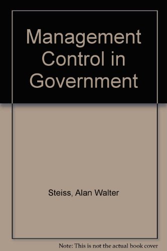 Stock image for Management Control in Government for sale by Better World Books: West