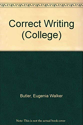 9780669054378: Correct Writing (College S.)