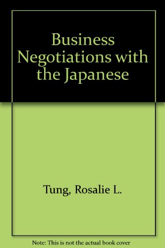 Stock image for Business Negotiations with the Japanese for sale by HPB-Red