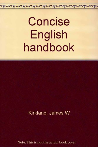 Stock image for Concise English Handbook (College) for sale by Top Notch Books