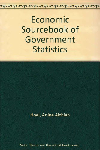 Stock image for Economics Sourcebook of Government Statistics for sale by HPB-Red