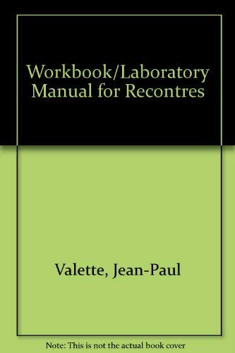 9780669076493: Workbook/Laboratory Manual for Recontres