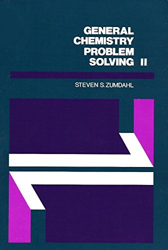 Imagen de archivo de General Chemistry Problem Solving a la venta por Irish Booksellers