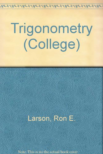 Beispielbild fr Trigonometry zum Verkauf von BookHolders