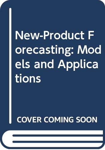 Beispielbild fr New-Product Forecasting: Models and Applications zum Verkauf von Irish Booksellers