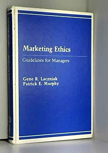 Stock image for Marketing Ethics : Guidelines for Managers for sale by Better World Books
