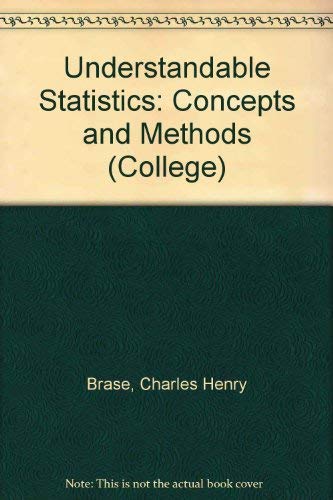 Stock image for Understandable Statistics: Concepts and Methods for sale by Wonder Book