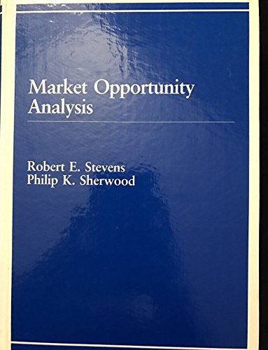 Imagen de archivo de Market Opportunity Analysis a la venta por Better World Books: West