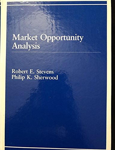 Stock image for Market Opportunity Analysis for sale by Better World Books: West