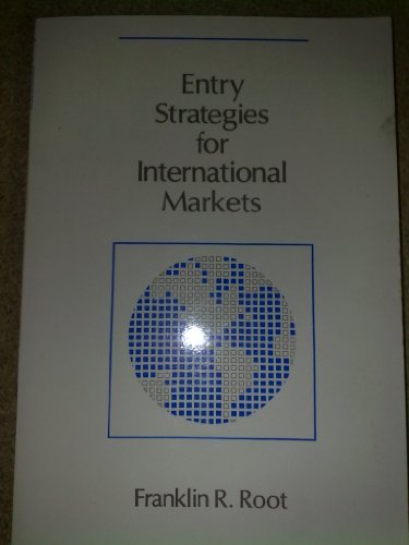 Imagen de archivo de Entry Strategies for International Markets a la venta por Ammareal
