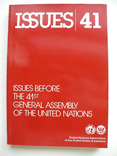 Stock image for Issues Before the 41st General Assembly of the United Nations for sale by BookDepart