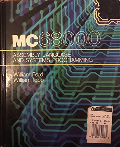 Imagen de archivo de The MC68000 assembly language and systems programming a la venta por HPB-Red