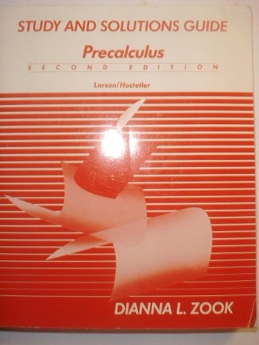 9780669173451: Precalculus: Study and Solutions Gde.to 2r.e