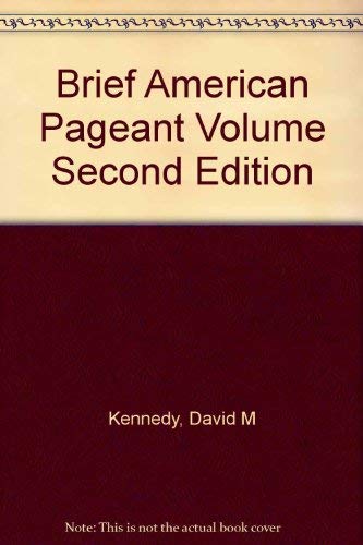 9780669178418: Brief American Pageant Volume Second Edition