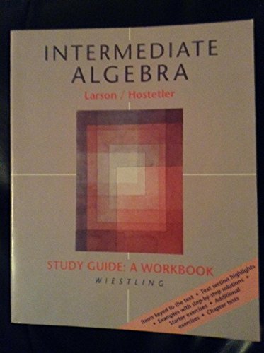 Imagen de archivo de Intermediate Algebra: Study Guide a la venta por Half Price Books Inc.