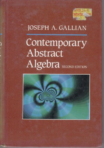 Beispielbild fr Contemporary Abstract Algebra zum Verkauf von KuleliBooks