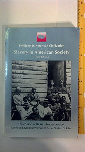 Beispielbild fr Slavery in American Society (Problems in American Civilization) zum Verkauf von Wonder Book