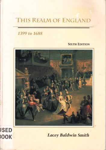 9780669244588: This Realm of England, 1399 to 1688 (v. 2) (History of England)