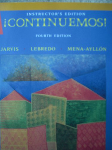Beispielbild fr Continuemos: Instructor's Edition zum Verkauf von Wonder Book