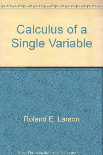 Beispielbild fr Calculus of a Single Variable zum Verkauf von Project HOME Books