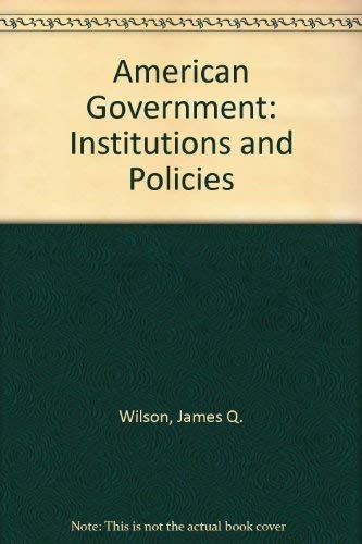 9780669247725: American Government: Institutions and Policies: Student's Handbook