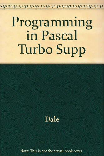 Beispielbild fr Programming in Pascal Turbo Supp zum Verkauf von Better World Books