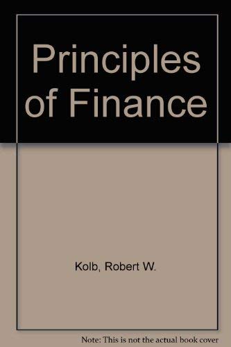 Stock image for Principles of Finance for sale by Anybook.com