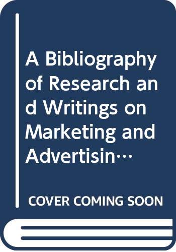 Beispielbild fr A Bibliography of Research and Writings on Marketing and Advertising to Children zum Verkauf von About Books