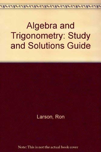 Beispielbild fr Larson A& T Study & Sols Guide 3ed zum Verkauf von ThriftBooks-Atlanta
