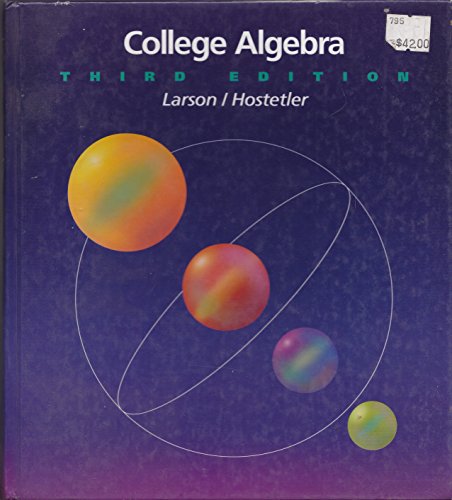 Stock image for College Algebra for sale by Hippo Books