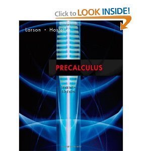 Beispielbild fr STUDY AND SOLUTIONS GUIDE FOR PRECALCULUS - Third Edition (Larson/Hosterler) zum Verkauf von Russ States