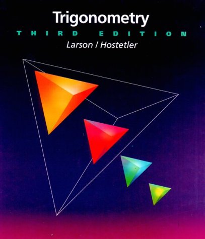 Beispielbild fr Trigonometry zum Verkauf von Better World Books