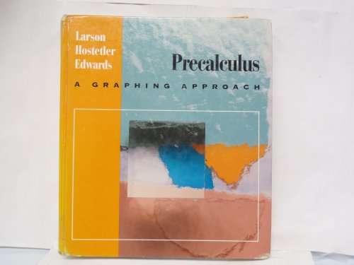 Imagen de archivo de Precalculus: A Graphing Approach a la venta por KuleliBooks