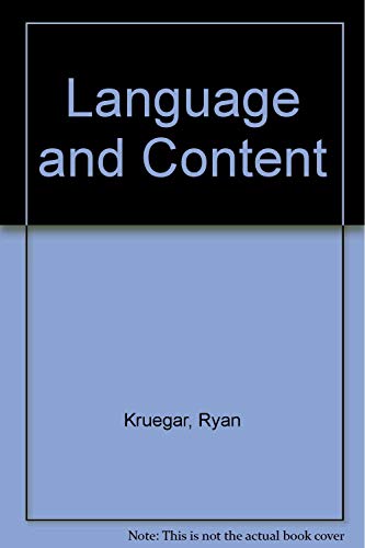 Language and Content (Series on foreign language acquisition research and instruction)