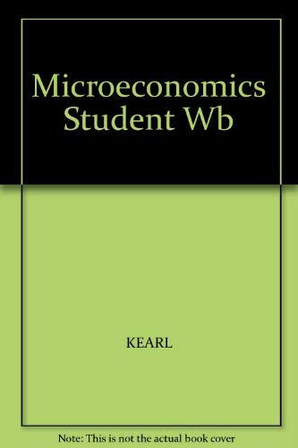 Stock image for Microeconomics Student Wb for sale by Wonder Book