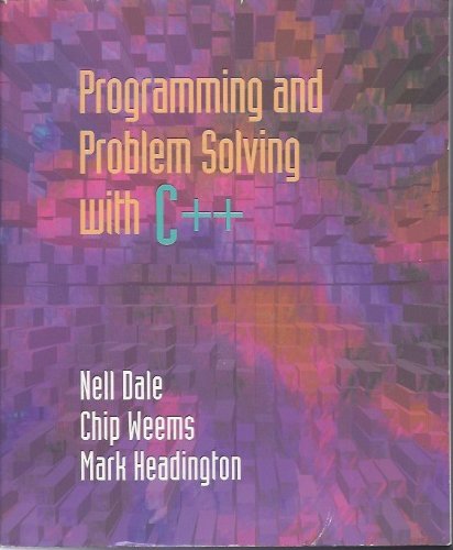 Imagen de archivo de Programming and Problem Solving With C++ a la venta por HPB-Red