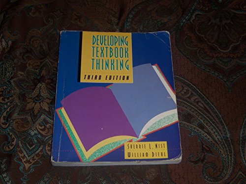 Beispielbild fr Developing Textbook Thinking : Strategies for Success in College zum Verkauf von Better World Books