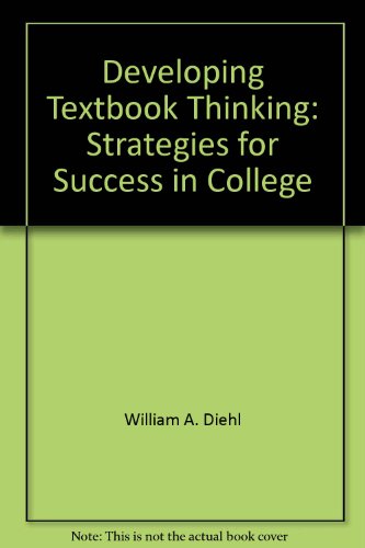 9780669297805: Developing Textbook Thinking: Strategies for Success in College